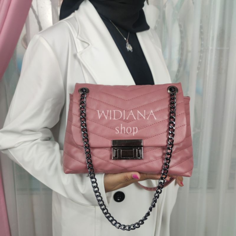 Tas Selempang Wanita Meila Rantai Bordir Fashion Wanita  Kekinian