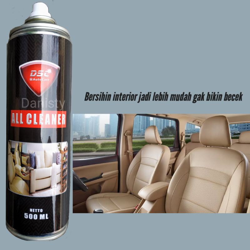 All clear foam ajaib pembersih noda kuning DSC jumbo 500 ml  gratis kain micro pembersih interior