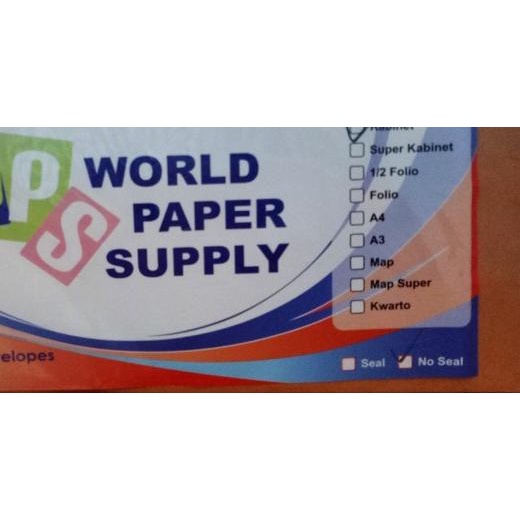 

☉ Amplop Coklat Ukuran Cabinet WPS ( 11 x 24 cm ) ☜