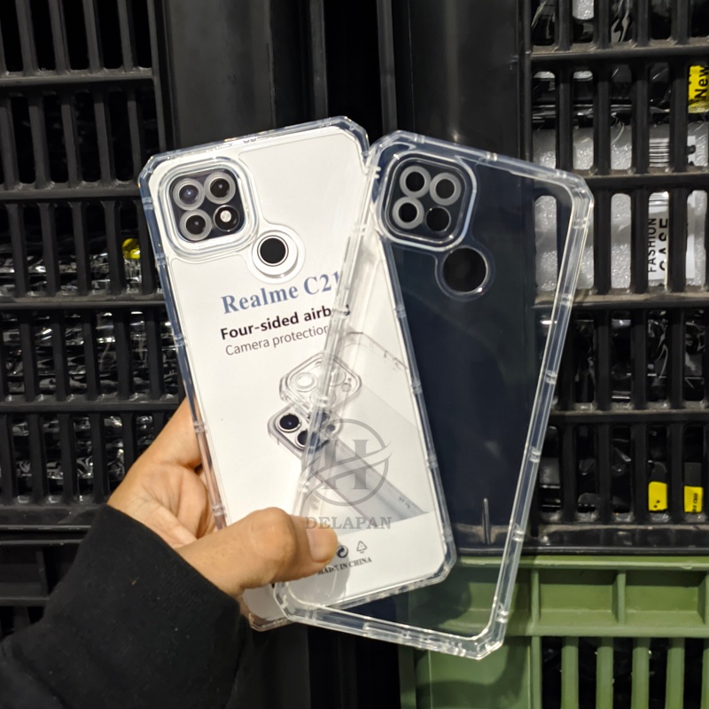 Case Realme C21 Clear Case AirBag Tranparan Four Sided Airbag Clear TPU Transparant