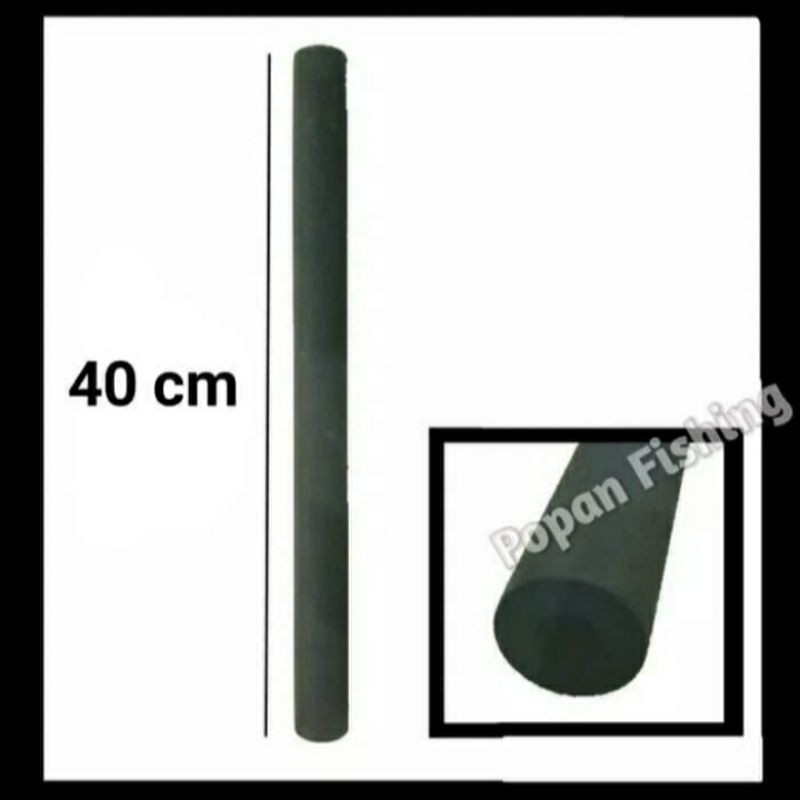 Spon Busa Eva Hard Hitam Polos Custom Joran Pancing