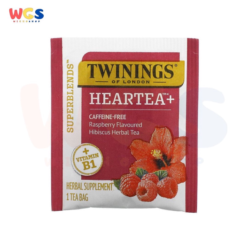 Twinings of London Heartea+ Caffeine Free Rapberry Flavor 16p x 2g