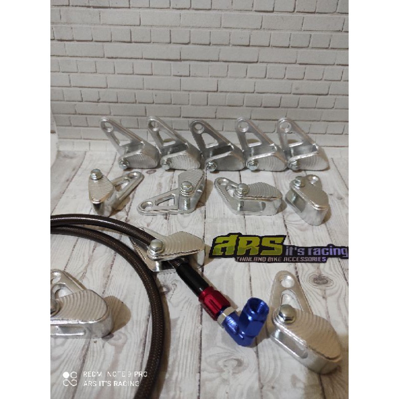 braket selang rem depan cnc copy arm