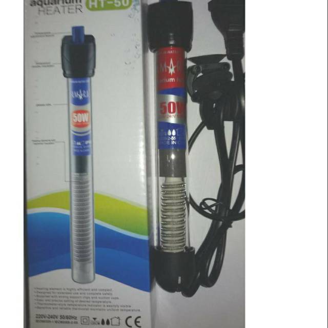 Heater Aquarium Pemanas Air Aquarium 50 Watt 75 Watt Murah Shopee Indonesia