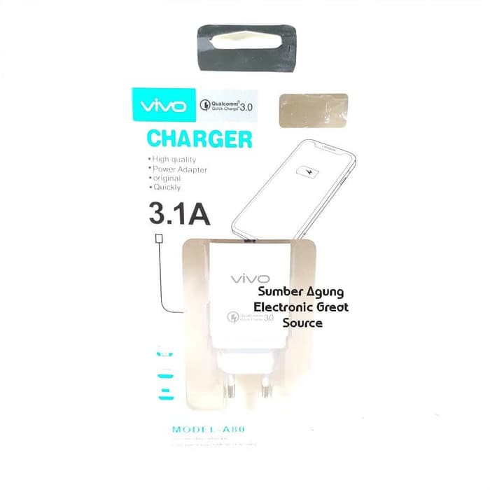 Charger Vivo 3.1A Fast Charging Quick Charge 3.0 Cas Handphone Univers