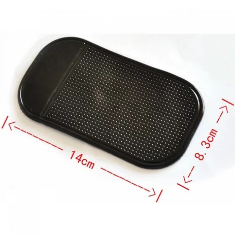 Sticky Pad Anti Slip Di Dashboard Mobi - Super Sticky Pad Anti-Slip Mat Mobil - Gel Magic Sticky Pad Anti Slip Non Slip Mat for Mobile - Hitam