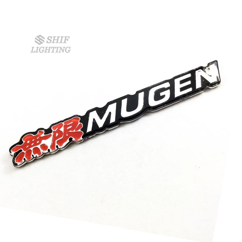 1pc Stiker Emblem Tulisan Mugen Bahan Abs Untuk Fender Samping Mobil Honda Civic Accord