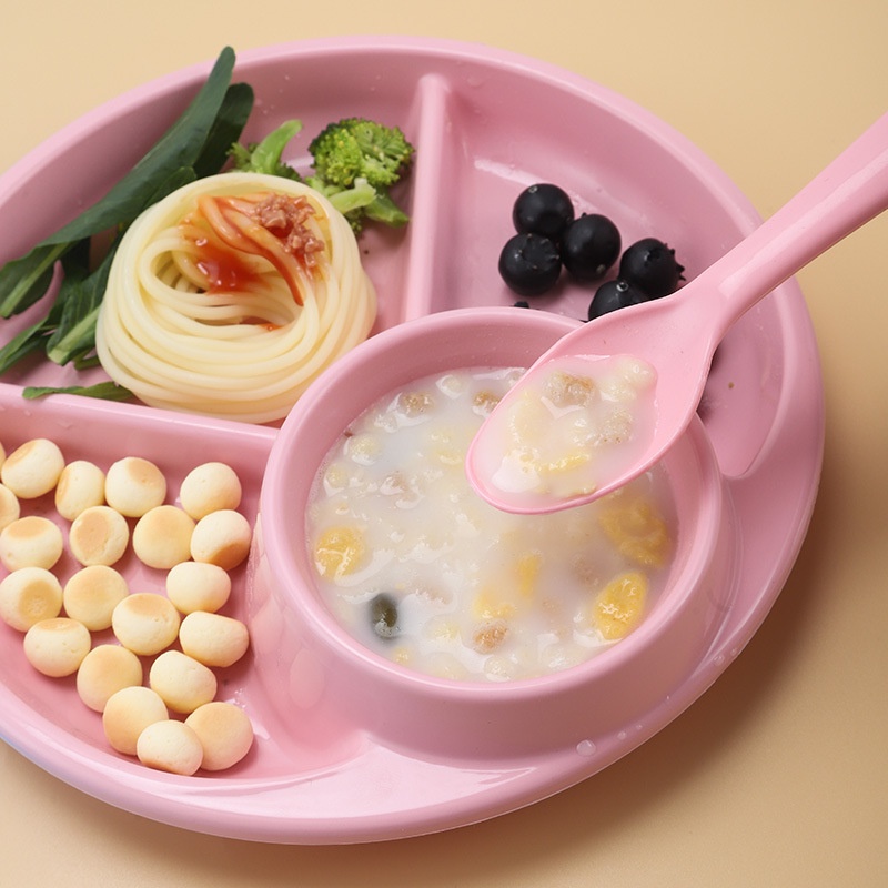 Peralatan Makan Sendok Dan Garpu Untuk Mangkuk Piring Set Anak/Alokasikan Hidangan Buah Peralatan Makan Bayi