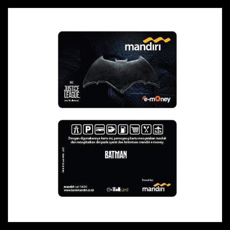 Kartu Emoney E-toll Etoll Mandiri Saldo 0 - Batman Logo STOK TERBATAS