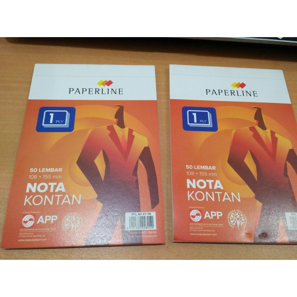 [ECER] Buku Nota Kontan 1 Ply Hvs Paperline HARGA | Shopee