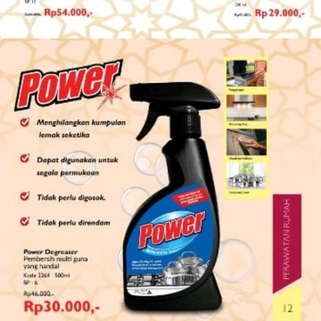 Pembersih kerak panci, kuali ,karat POWER BLACK POWER DEGREASER