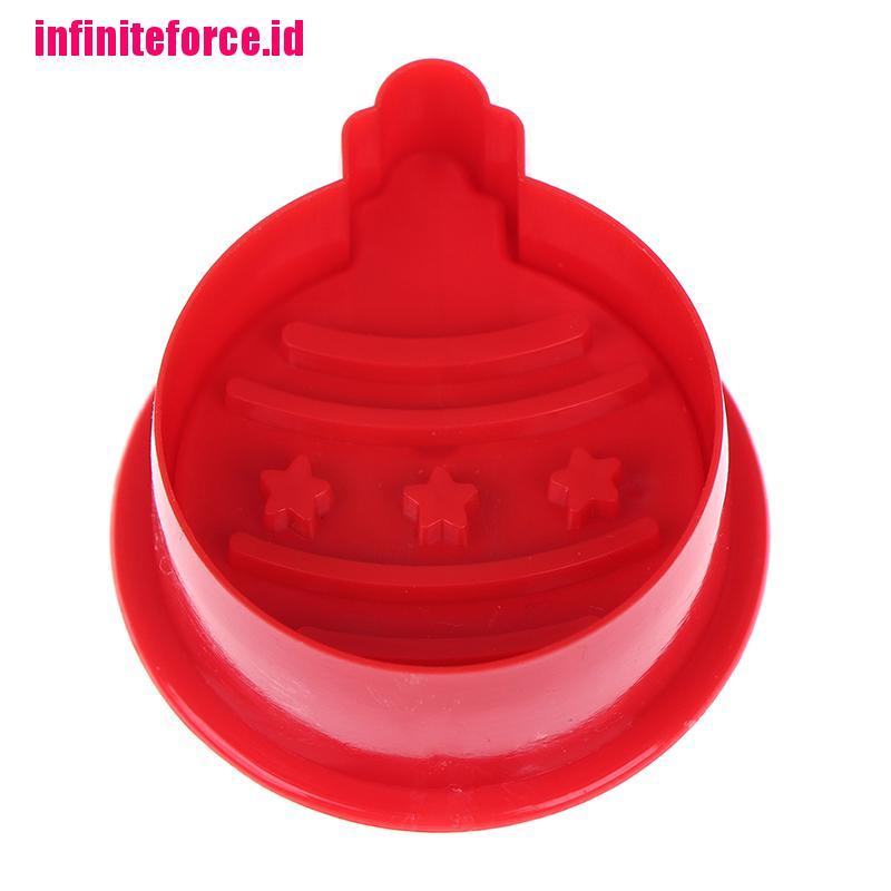 4pcs/set christmas cookie biscuit mold 3d cookie plunger cutter diy baking mould