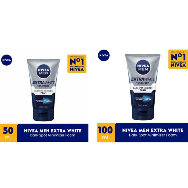 NIVEA MEN Extra Bright 10X EFFECT Dark Spot Minimizer Foam Facial