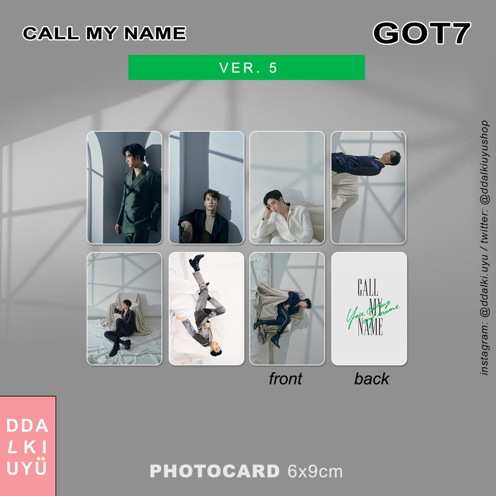 GOT7 - photocard [CALL MY NAME] Ver. 5