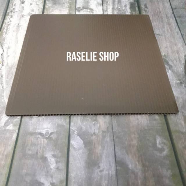 Tatakan Kotak 18cm Kue Ultah / Alas Birthday Cake warna coklat