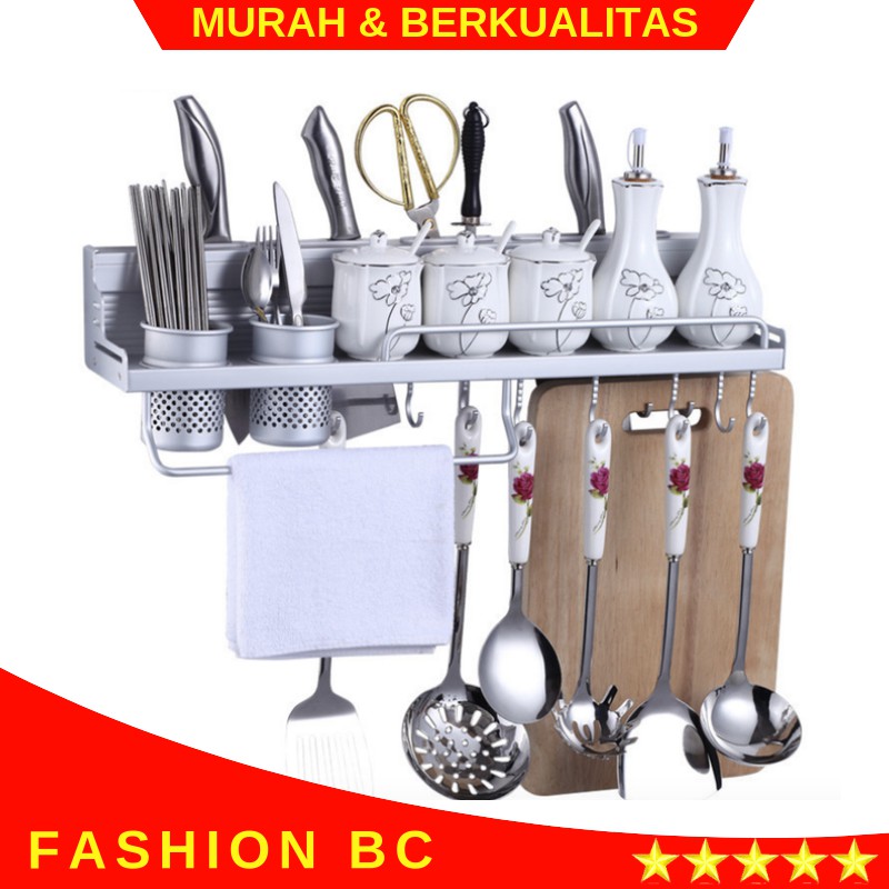 Rak bumbu dapur peralatan serba guna Stainless steel Rak bumbu dapur peralatan serba guna Stainless steel