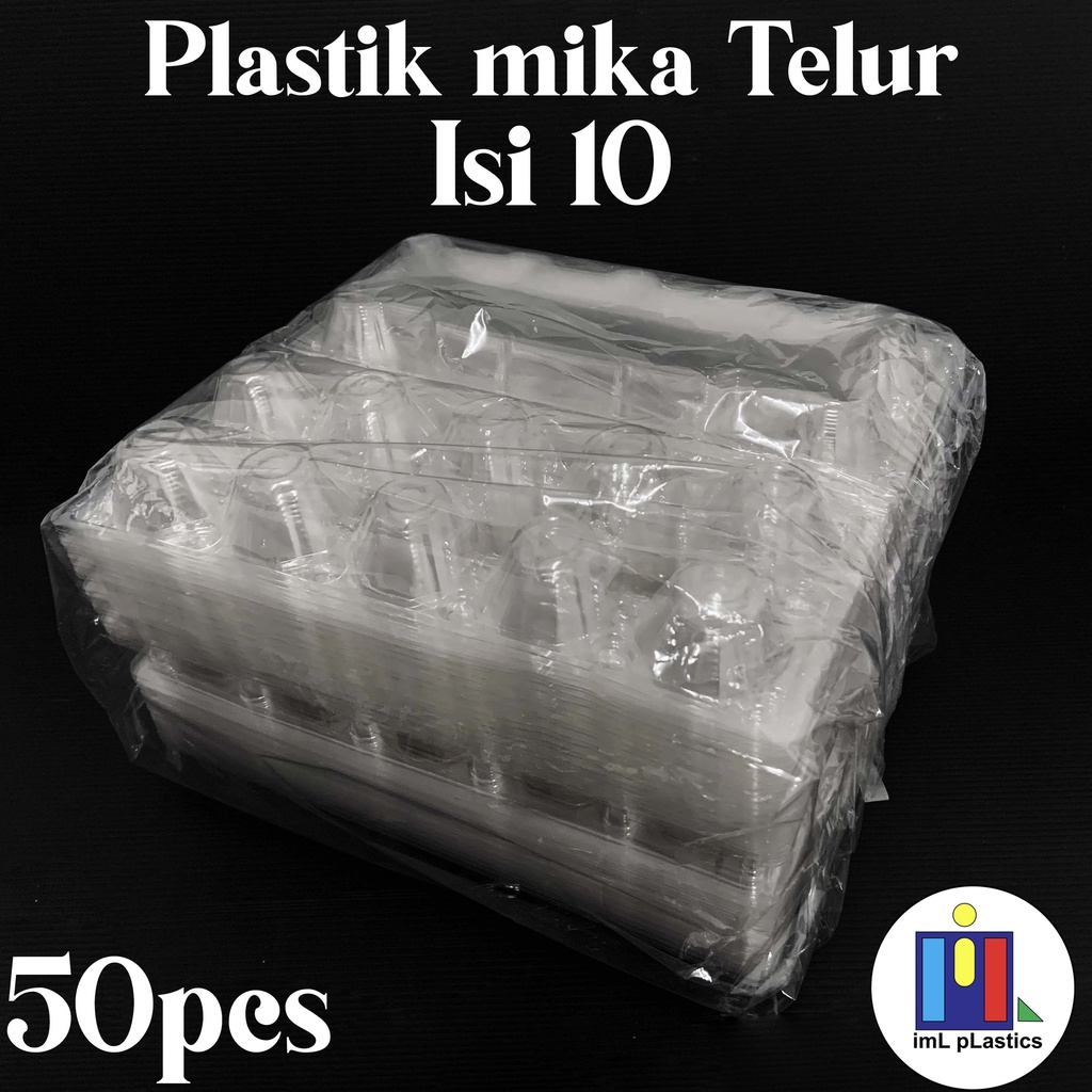 Mika Telur Kancing Pengunci / Egg Tray / Tray Telur isi 10 butir -50pc