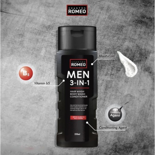 Shampoo &amp; Body wash Shantos Romeo 3in1 [110ml]