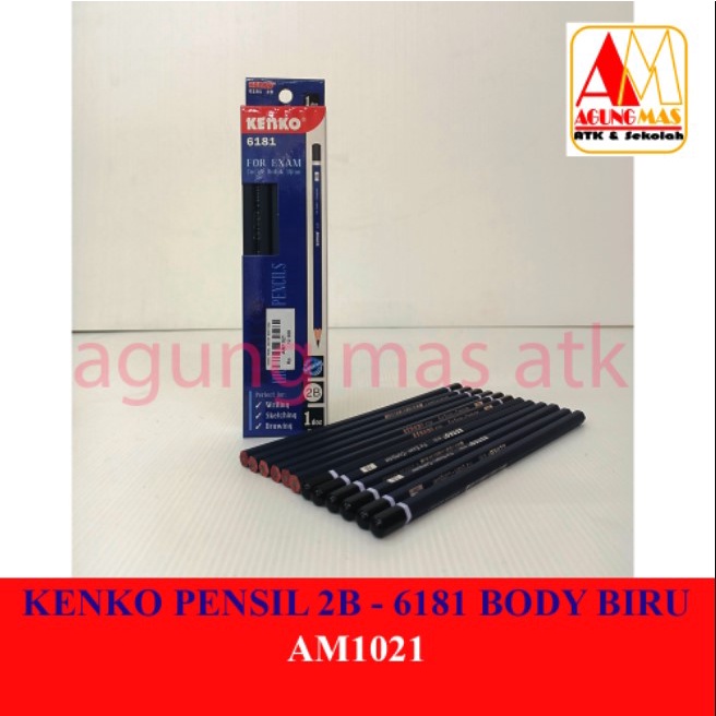 

KENKO PENSIL 2B-6181 BODY BIRU
