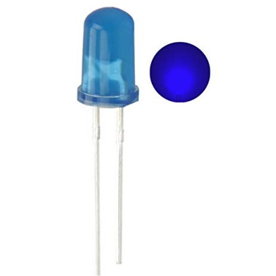 LED Diffused 5mm Blue Biru lampu Led diode super terang High Quality