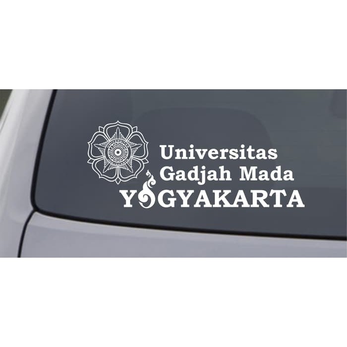 Stiker Cutting Sticker Kaca Mobil Universitas Gajah Mada UGM