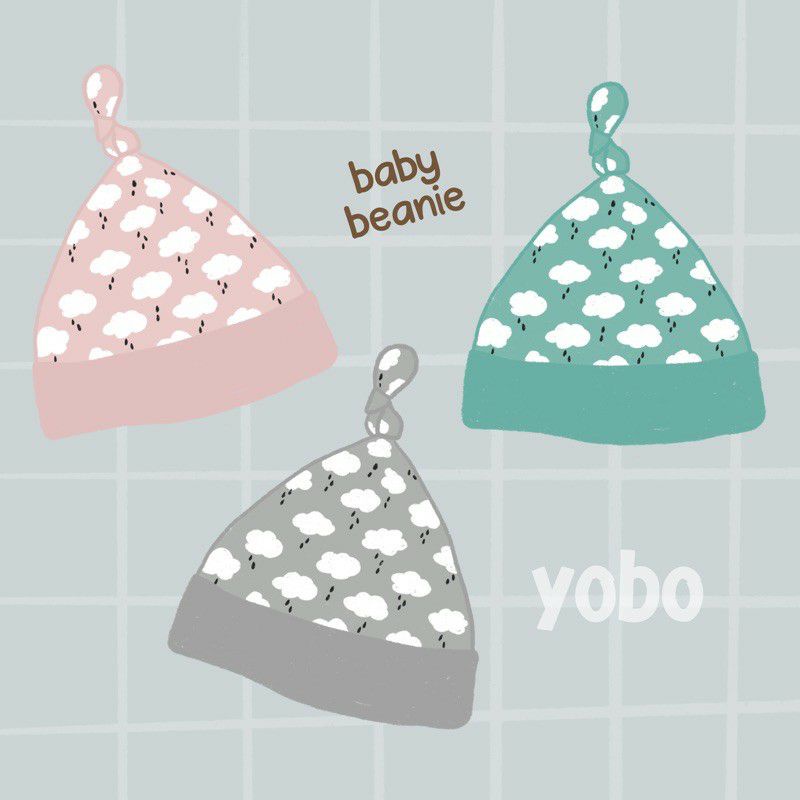 YOBO Baby Beanie / Yobo Topi bayi