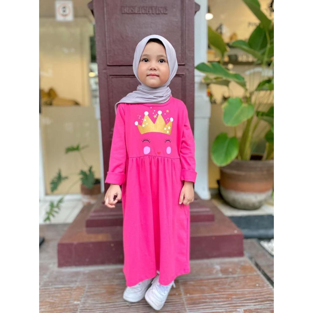 Gamis Anak Ataya Bahan Kaos Gamis Anak Size  2,4,6,8,10 Tahun