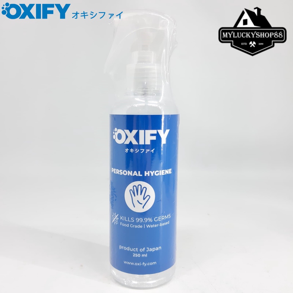 OXIFY Personal Hygiene Water Based Sanitizer Disinfectant Japan 250ml