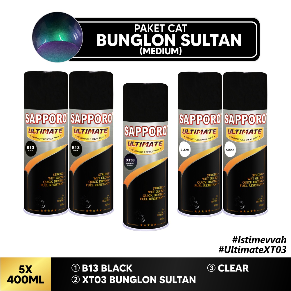 Paket Cat Bunglon Sultan Medium / Sapporo Ultimate / Cat Spray Semprot Aerosol Terbaik