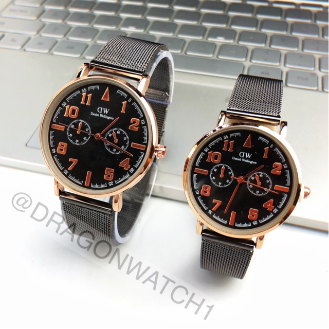 ［Ready Stock］Jam tangan couple rantai pasir Menenun kepadatan tinggi tali pasir  S1109