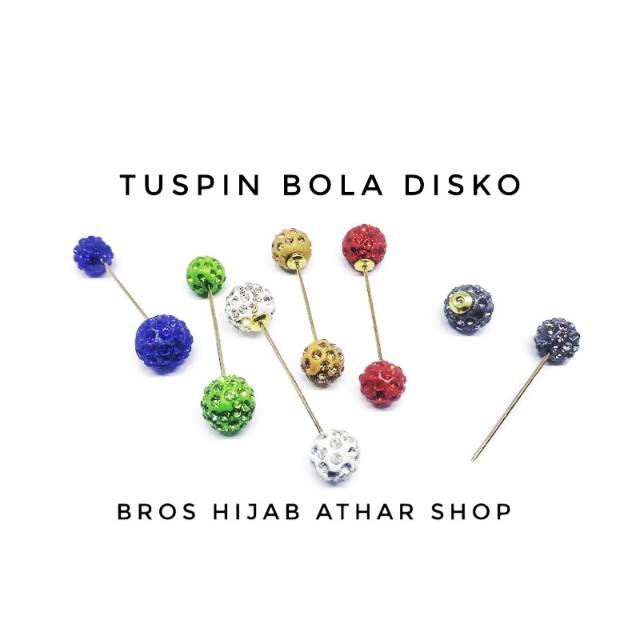 Bros tuspin/tuspin/klip turki/tuspin bola disko/aksesoris fashion/peniti bohlam/jarum pentul