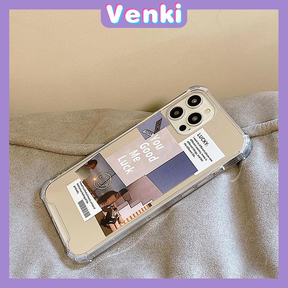 iPhone Case Acrylic HD Mirror Airbag Shockproof Protection Camera Cute Puzzle Magazine Style Compatible For iPhone 11 iPhone 13 Pro Max iPhone 12 Pro Max iPhone 7 Plus iPhone xr