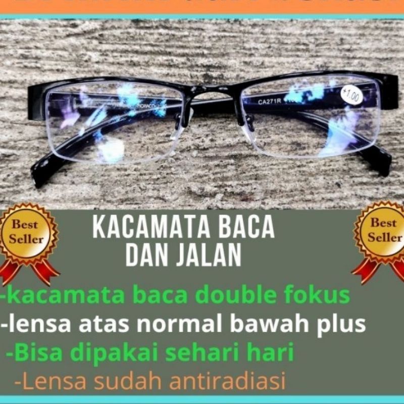 KACAMATA BACA PLUS DOUBEL /SINGEL ANTI RADIASI UNTUk PRIA DAN WANITA