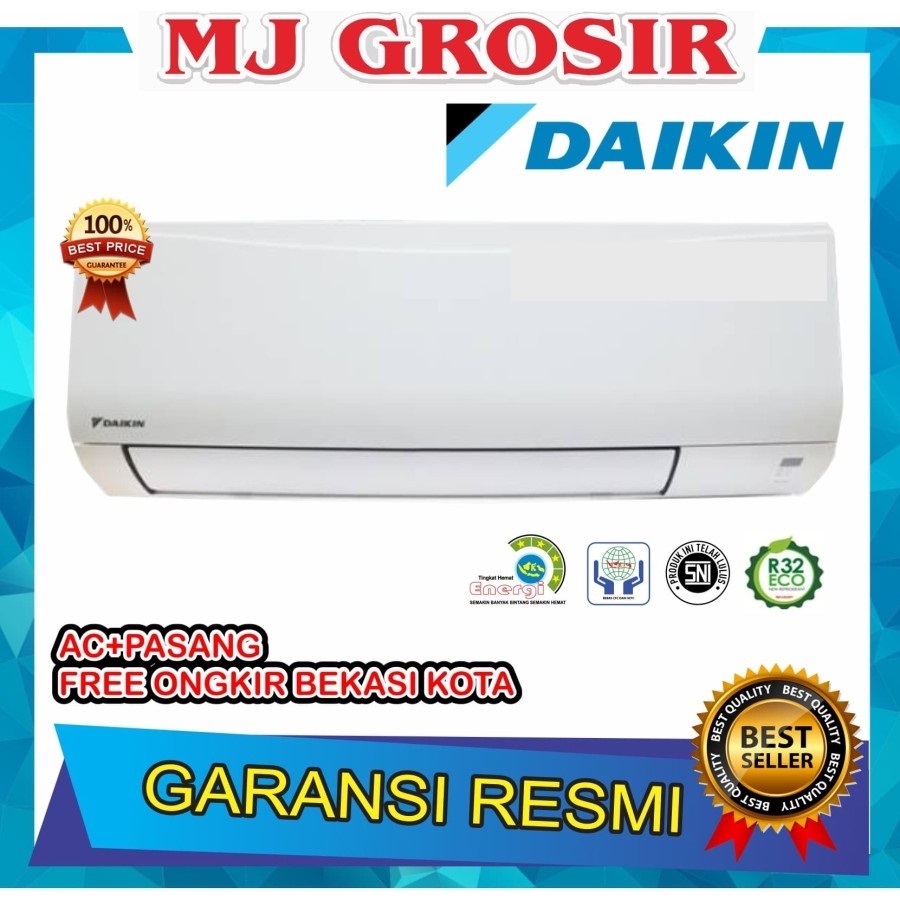 AC DAIKIN FTP 25 AV14 RV 1 PK + PASANG R32 STANDARD MALAYSIA LOW WATT