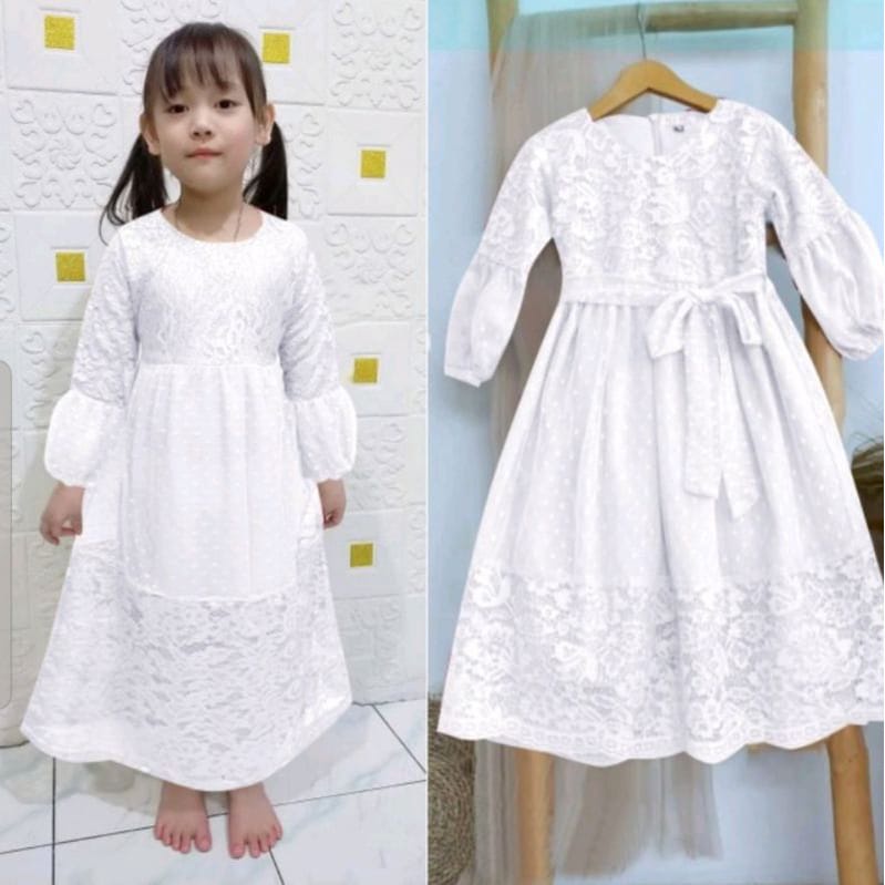 Gamis Anak Belinda/Dress Pesta Anak/Baju Muslim Anak