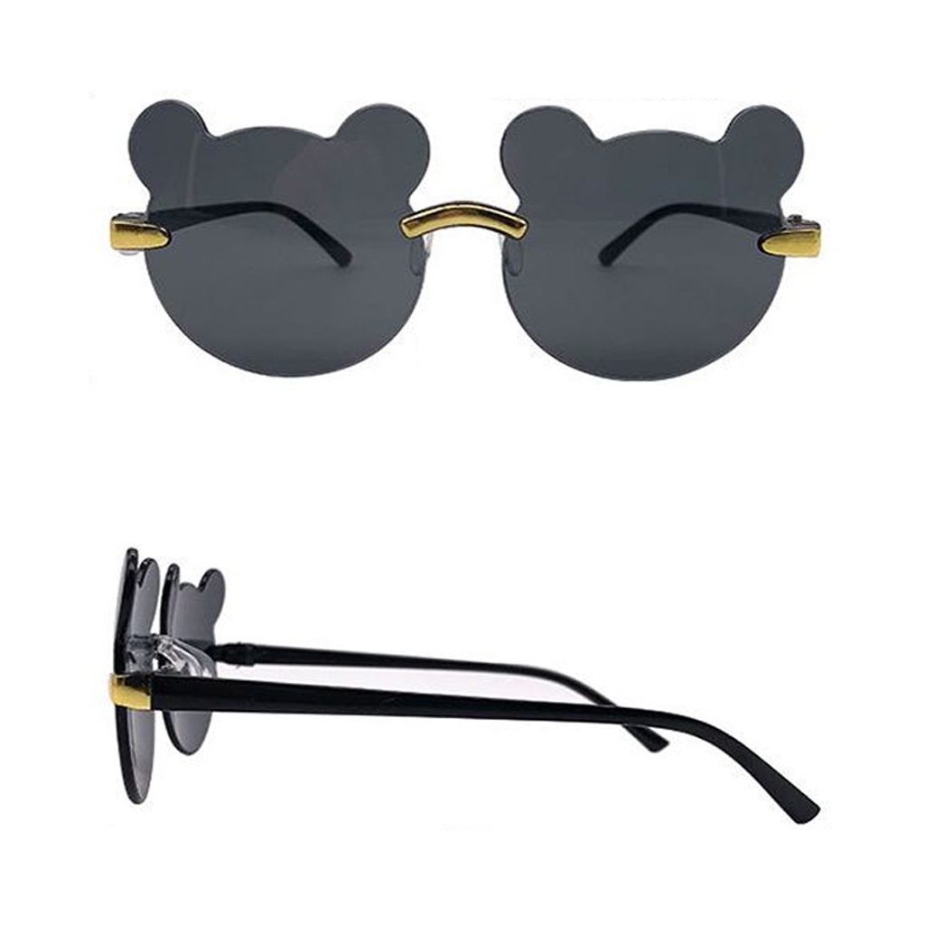 ☀ INDOLAND ☀ Kacamata Hitam Anak-Anak Bear Shape Gaya Korea Sunglasses Kids G016