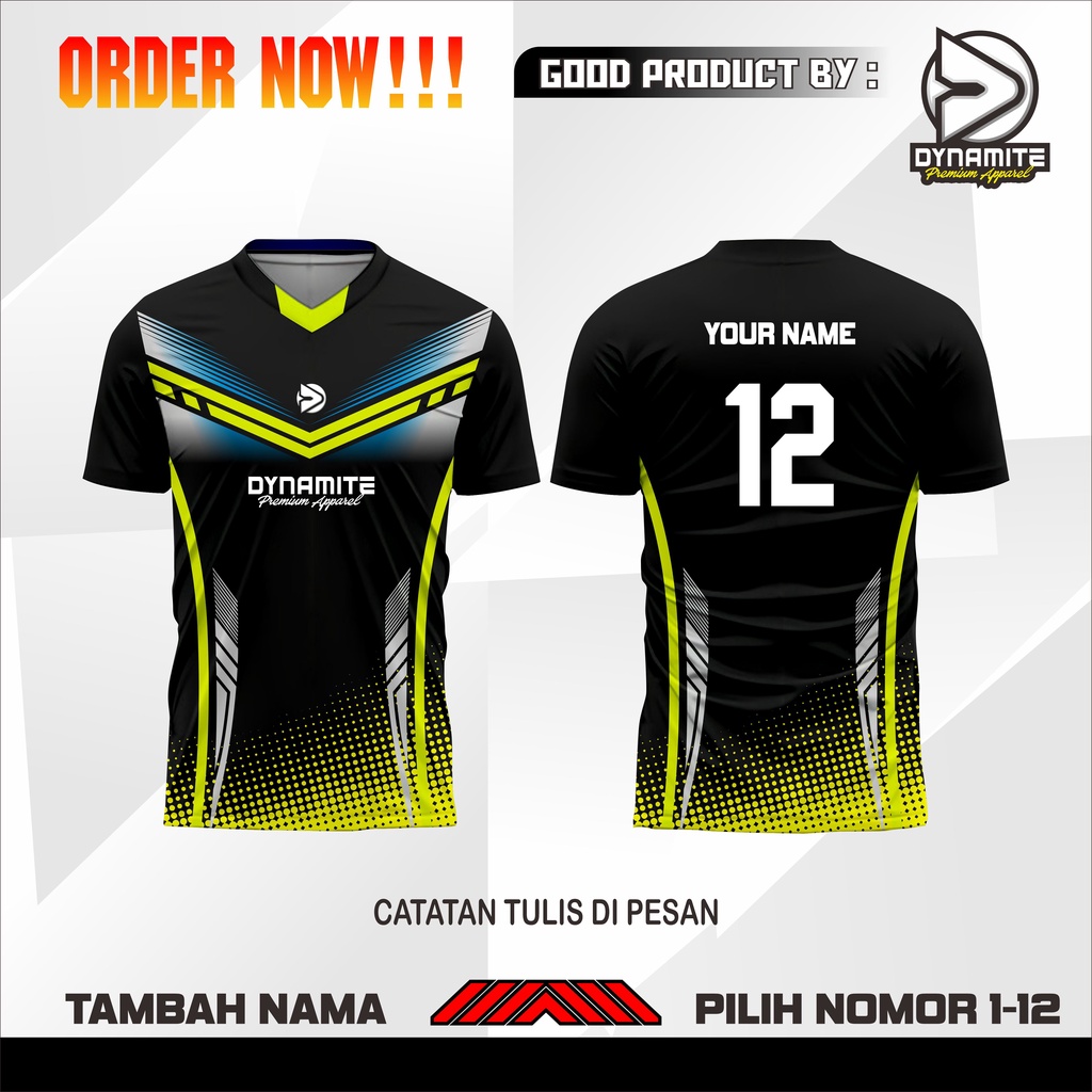 READY STOCK JERSEY FULL PRINTING TAMBAH NAMA BAJU OLAHRAGA VOLI VOLLY BALL FUTSAL TENIS BADINTON BUL