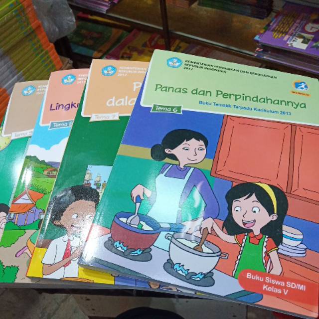 Buku tematik kelas 5 sd semester 2 satu paket | Shopee Indonesia