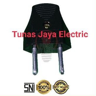 Steker Gepeng 1 Phase Model Broco AIRAM (Hitam)