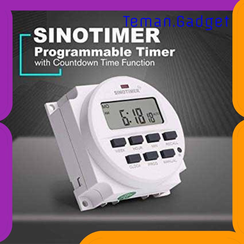 TG-DE244 Sinotimer Programmable Timer Switch Relay 220V AC - TM618N-2