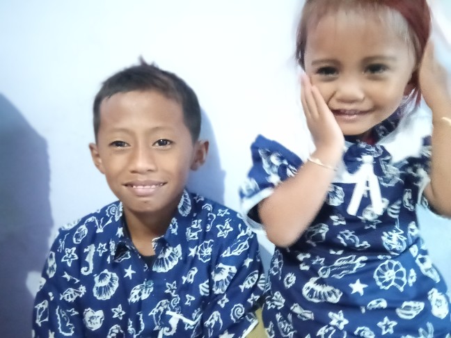 Batik Couple Anak Batik Anak Couple Kakak Adik Baju Warna Navy Biru Dongker
