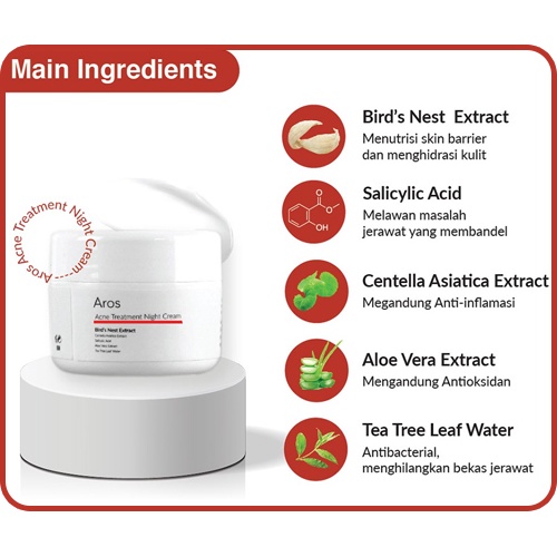 Aros Acne Treatment Night Cream