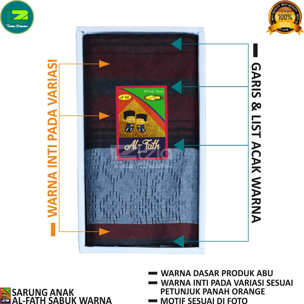 SARUNG ANAK MOTIF SABUK SARUNG ANAK ALFATH 100x85 CM TERMURAH