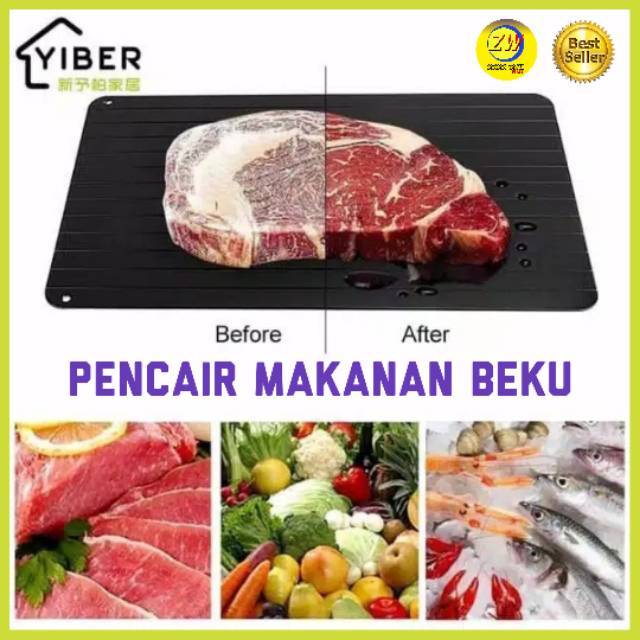 DEFROSTING TRAY NAMPAN TALENAN ALAT PENCAIR DAGING BEKU PELUNAK DAGING