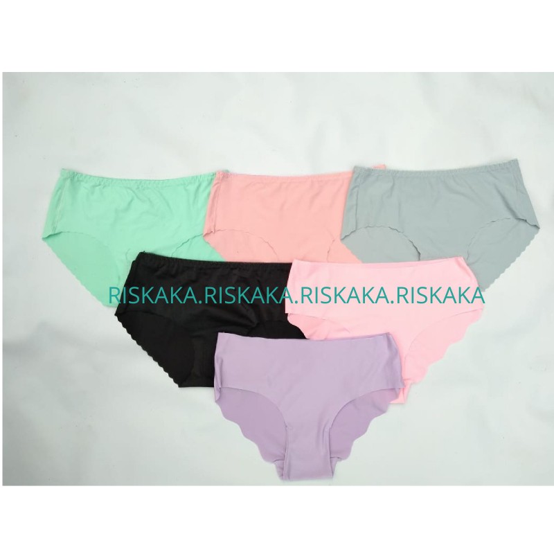 Celana Dalam CD Seamless Ultra Tipis Elastis Sexy Tidak Transparan Polos