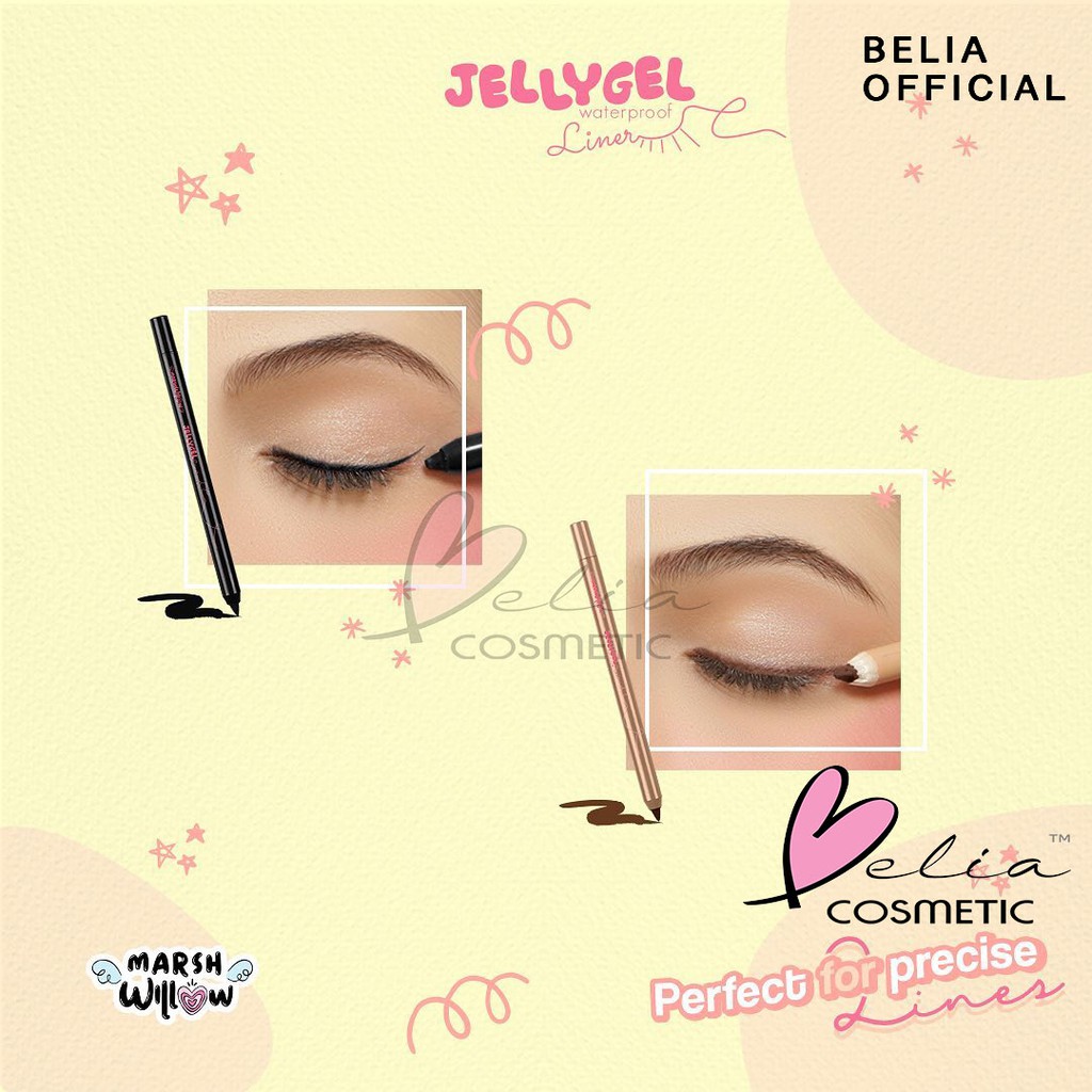 ❤ BELIA ❤ MARSHWILLOW Jelly Gel Eyeliner Pencil 1.3g ✔️BPOM | eye liner jeli jelli by Natasha Wilona