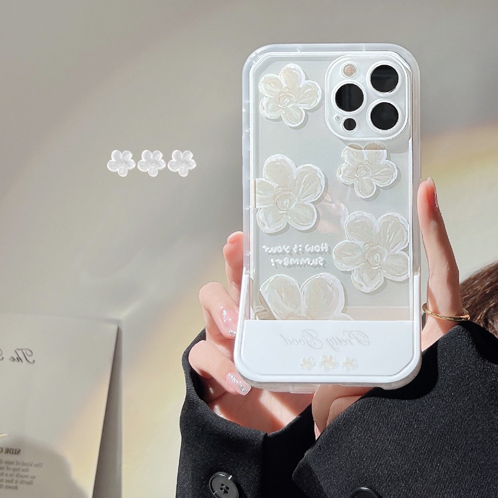 Soft Case Hp Gambar Bunga Untuk Iphone 11 / 8 / 7plus / SE2 / XS / XR / 12 / 13pro MAX