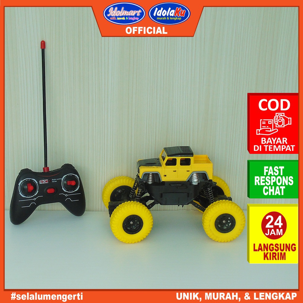 IDOLAKU Mainan Anak Remote Control Climbing Car