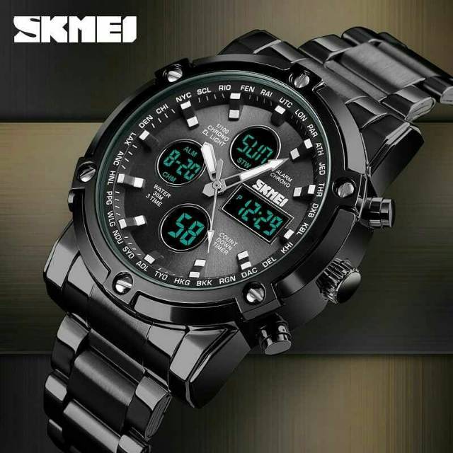 SKMEI 1389 ORIGINAL Jam Tangan Pria SKMEI Digital Analog