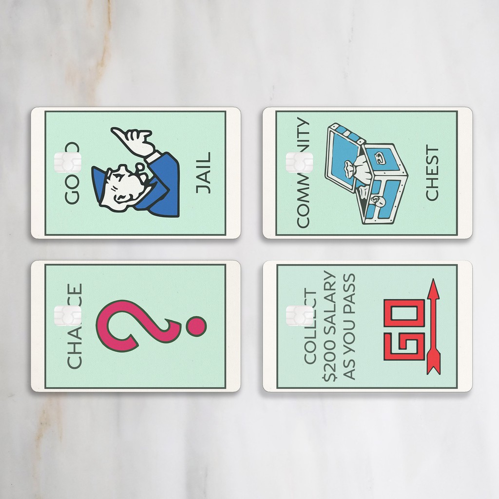 

[CARD STICKER] MONOPOLY CARDS Cover Skin ATM/ Debit / Credit / Emoney Kartu